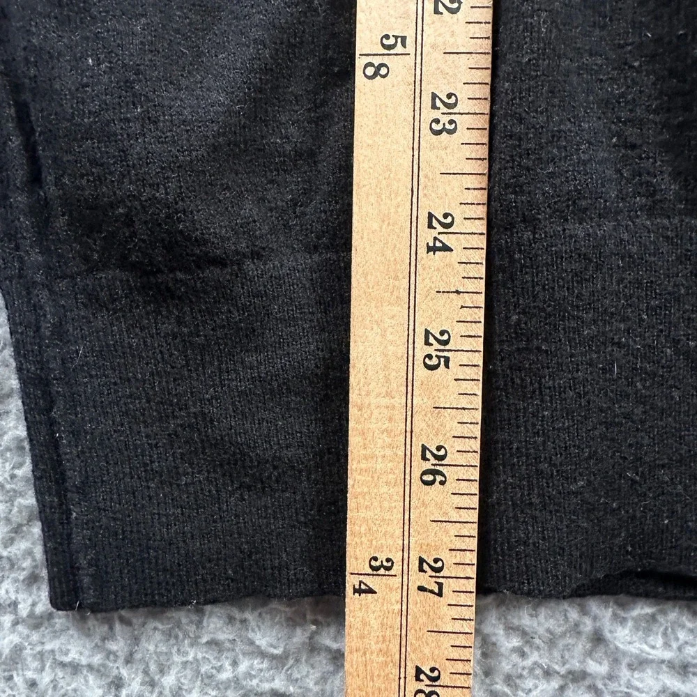 AllSaints Mens Kilburn Zip Funnel Neck‎ Black Wool Blend Pullover Sweater Large